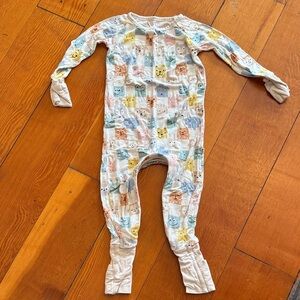 Little Sleepies Crescent Zip Animal Print One Piece